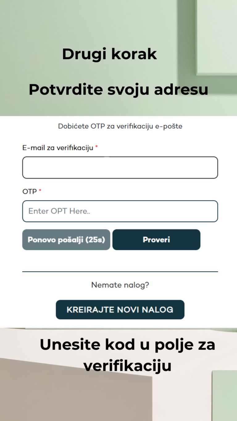 Potvrdite svoju adresu