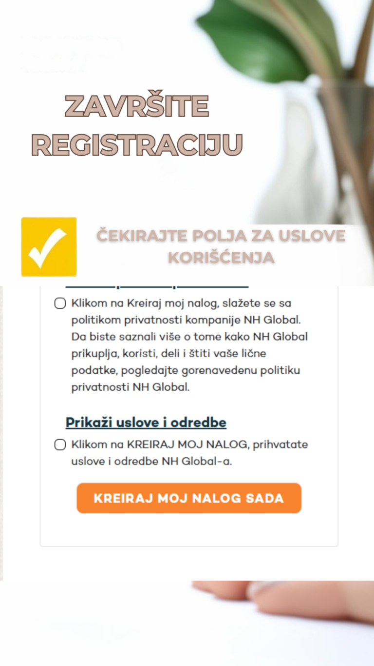 završite registraciju